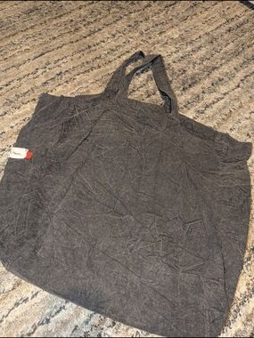 We The Free Black and White Knit Tote Detail